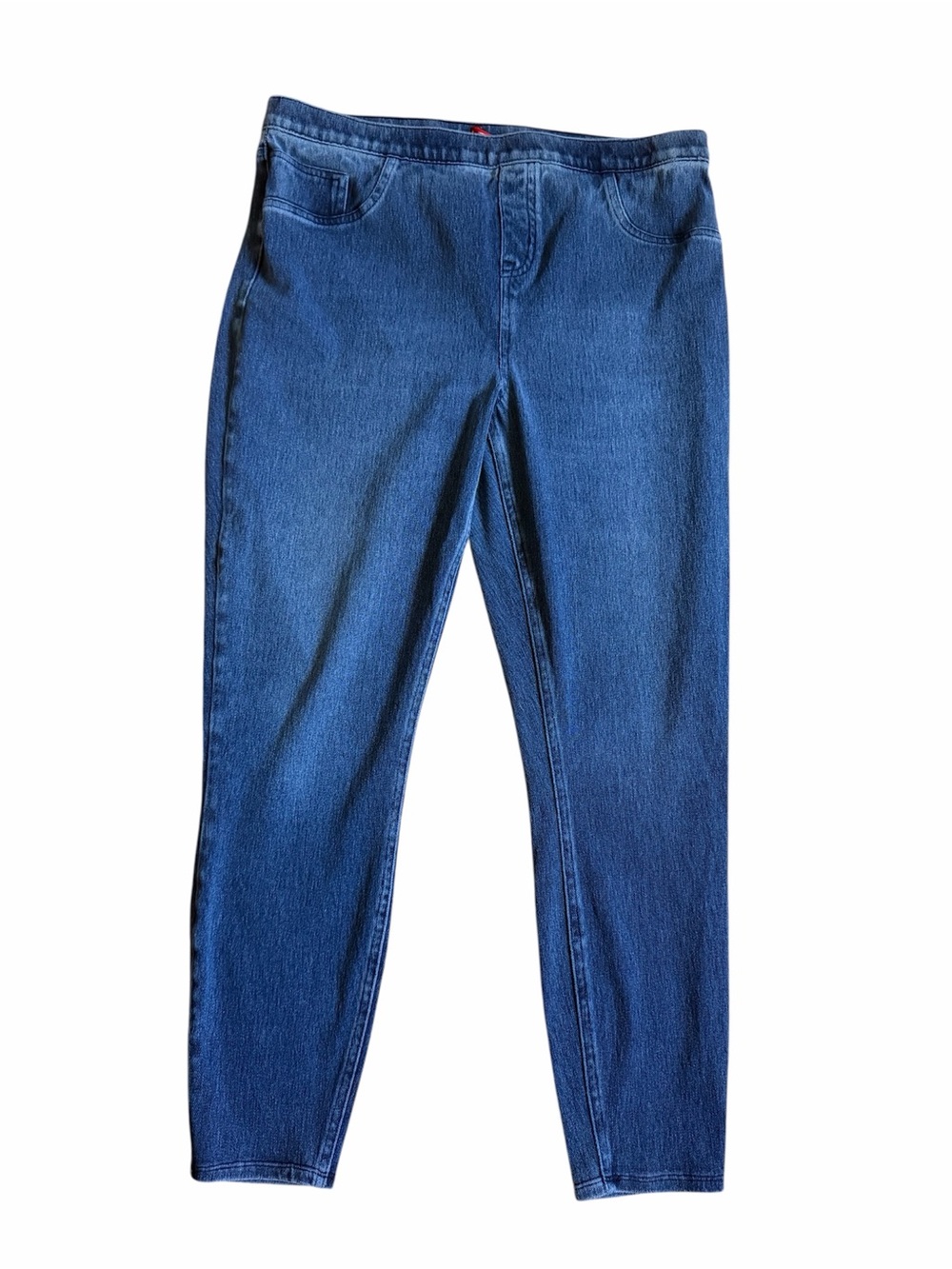 Spanx Blue Denim Jean-ish ankle Leggings US 1X